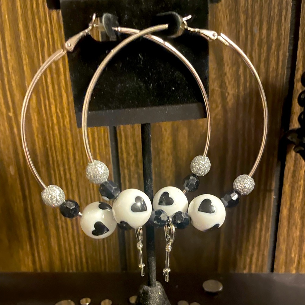 “Key to my Heart” Hoop Earrings